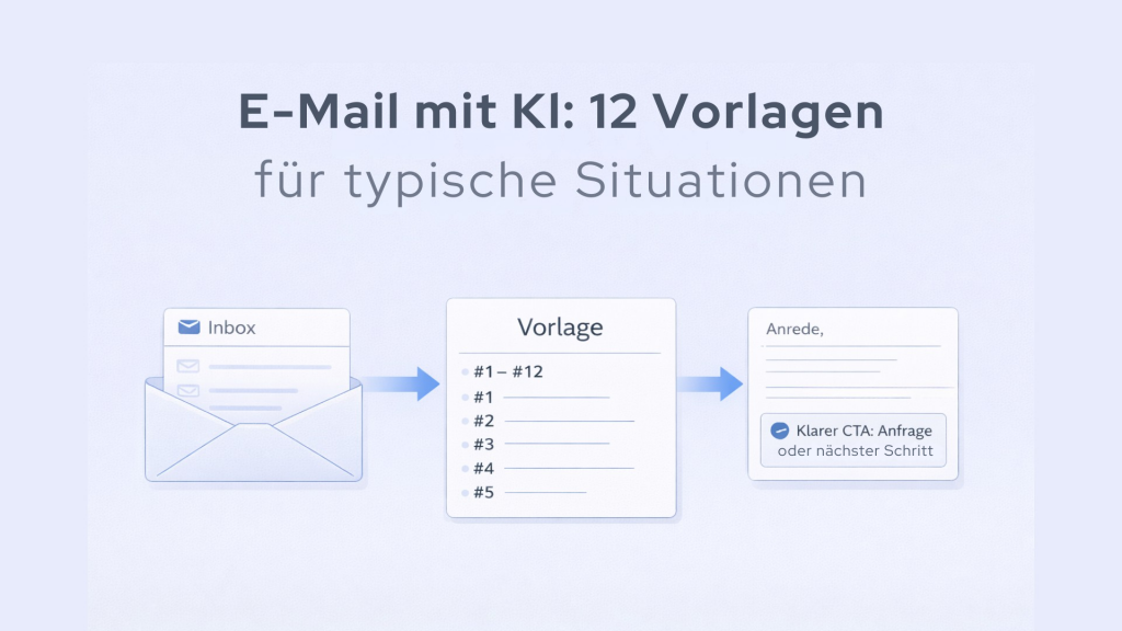 E-Mail mit KI: 12 Vorlagen für typische Situationen
