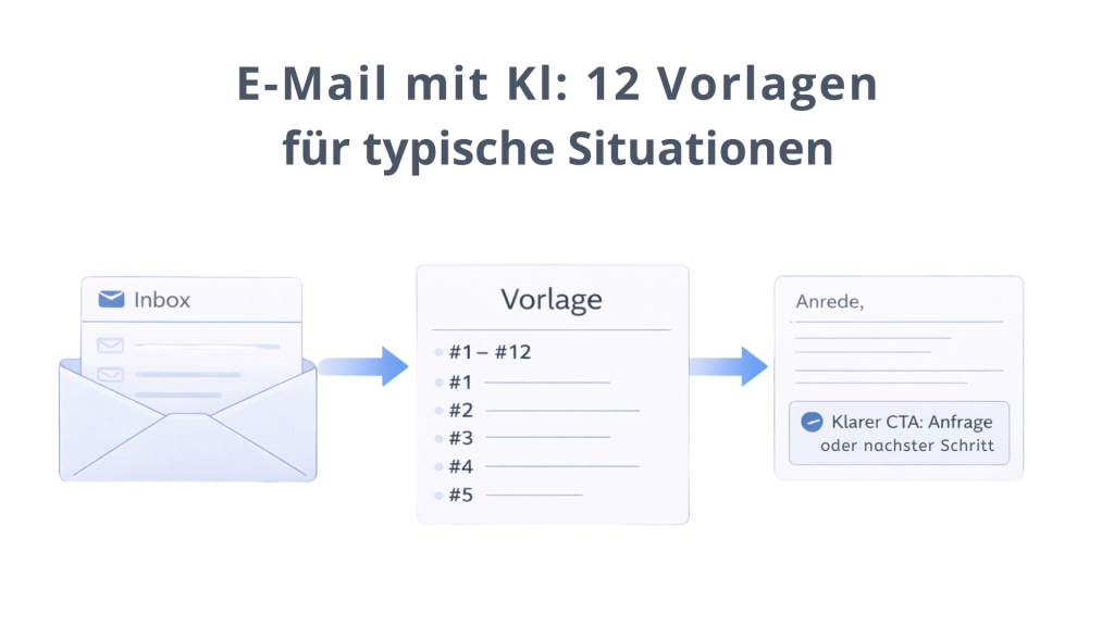E-Mail mit KI: 12 Vorlagen für typische Situationen